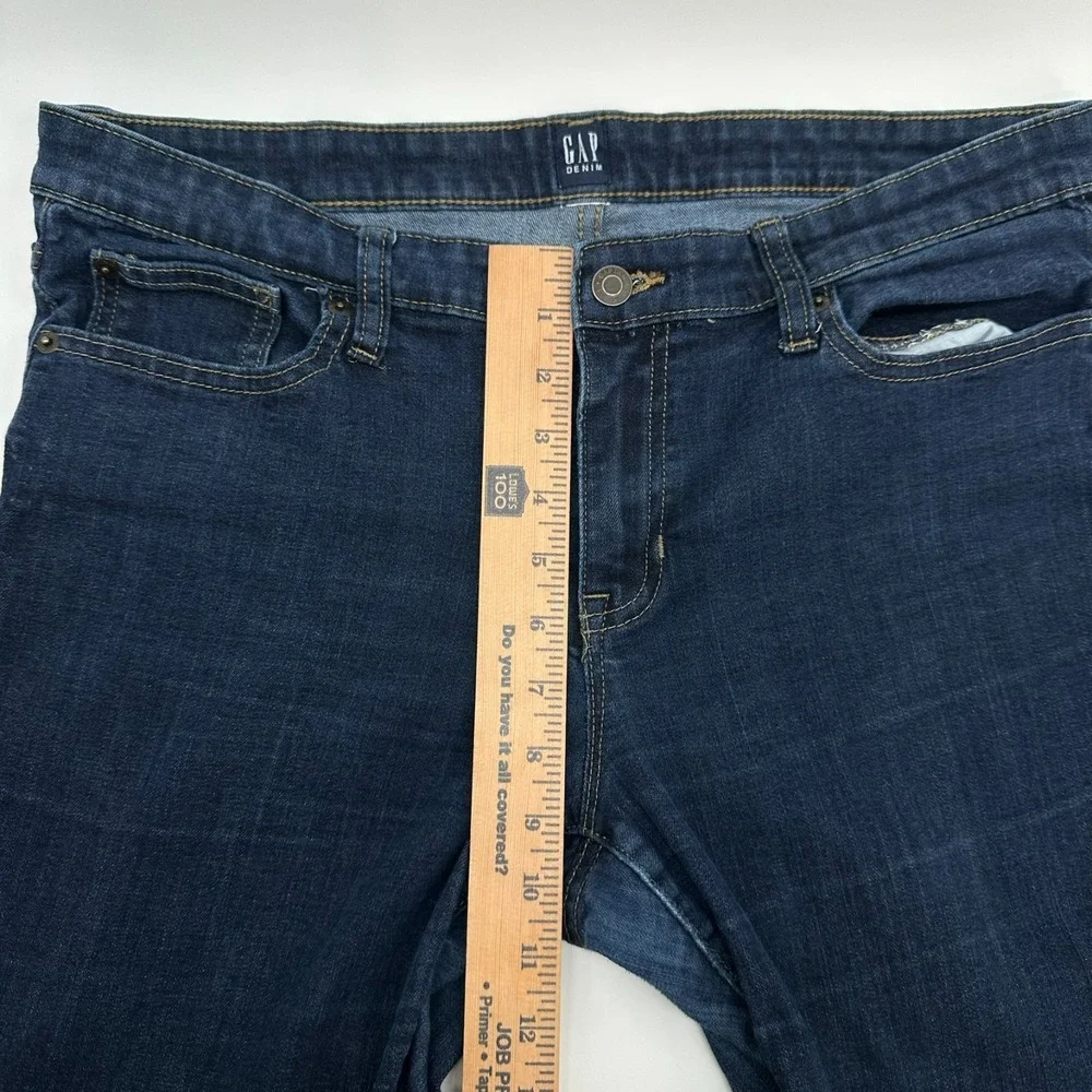 Gap Denim Jeans Womens 32 Regular Blue Legging Stretch Mid Rise 5-Pocket Classic